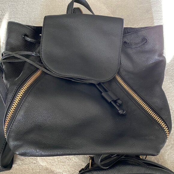 Black Rebecca Minkoff leather backpack - Picture 1 of 1